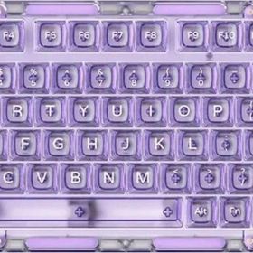 Akko MONSGEEK ICE75 Clear Purple RGB Kablosuz Hotswap Mekanik Gaming Klavye