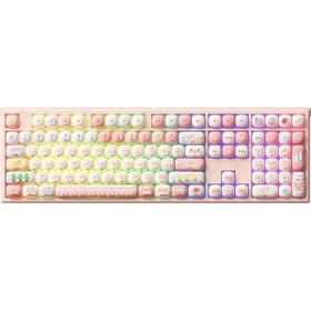 Akko Monsgeek MG108B Piggy Party Koyu Pembe RGB Kablosuz Hotswap Mekanik Gaming Klavye