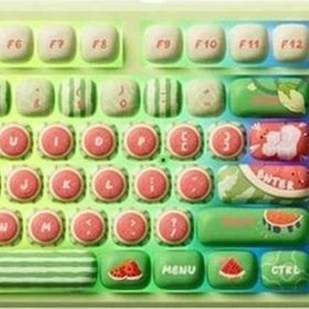 Akko Monsgeek MG108B Watermelon Yeşil Kırmızı RGB Kablosuz Hotswap Mekanik Gaming Klavye