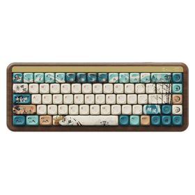 Akko MU01 Joy Of Life Turkuaz Beyaz RGB Kablosuz Hotswap Mekanik Gaming Klavye