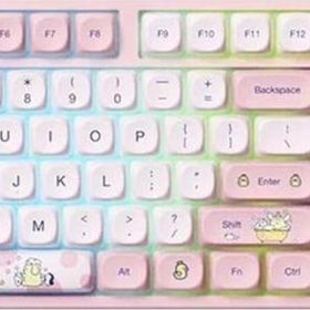 Akko Pompompurin 5108B Plus RGB Kablosuz Hotswap Mekanik Pembe Gaming Klavye