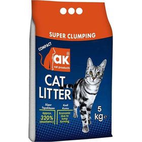 Akkum Doğal Kalın Taneli Marsilya Kokulu 5 kg Bentonit Kedi Kumu