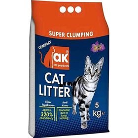 Akkum Lavanta Kokulu Kalın Taneli 5 lt Kedi Kumu
