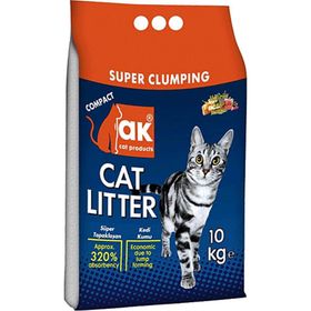 Akkum Marsilya Sabunu Kokulu Topaklaşan 2x10 kg İnce Taneli Bentonit Kedi Kumu