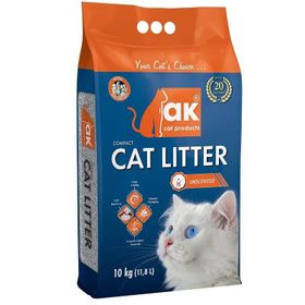Akkum Naturel 10 kg İnce Taneli Kokusuz Kedi Kumu