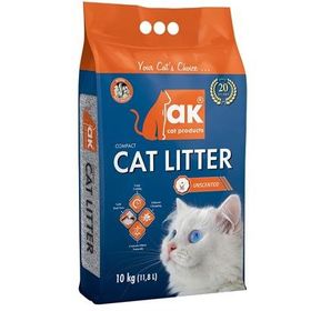 Akkum Naturel 10 kg İnce Taneli Kokusuz Kedi Kumu