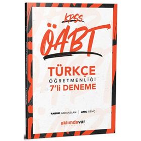 Aklımdavar Yayıncılık KPSS ÖABT Türkçe Öğretmenliği 7 Deneme