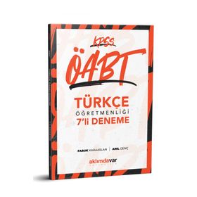 Aklımdavar Yayıncılık KPSS ÖABT Türkçe Öğretmenliği 7 Deneme