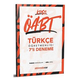 Aklımdavar Yayıncılık KPSS ÖABT Türkçe Öğretmenliği 7 Deneme