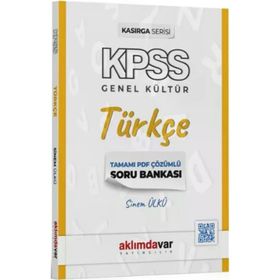 Aklımdavar Yayınları - KPSS Türkçe Kasırga PDF Çözümlü Soru Bankası