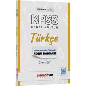 Aklımdavar Yayınları - KPSS Türkçe Kasırga PDF Çözümlü Soru Bankası