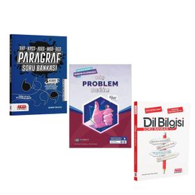 Akm Ankara Kitap Merkezi Dil Bilgisi Paragraf ve Antrenman Hiç Problem Değil Soru Bankası Seti 3 Kitap