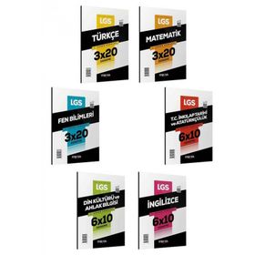 Akm Kitap - 2023 LGS Tüm Dersler 6 Kitap Deneme Seti