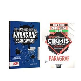 Akm Kitap AKM Paragraf Soru Bankası ve Çap TYT Son 10 Yıl Çıkmış Sorular Seti 2 Kitap