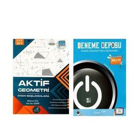 Akm Kitap - Aktif Öğrenme TYT AYT Geometri 0'dan Başlayanlara ve Deneme Deposu Analitik Geometri Konu Den Seti