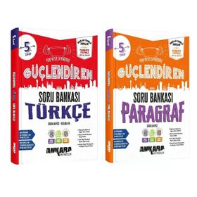 Akm Kitap Ankara Yayıncılık 5. Sınıf Türkçe ve Paragraf Soru Bankası Seti 2 Kitap