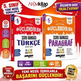 Akm Kitap Ankara Yayıncılık 5. Sınıf Türkçe ve Paragraf Soru Bankası Seti 2 Kitap