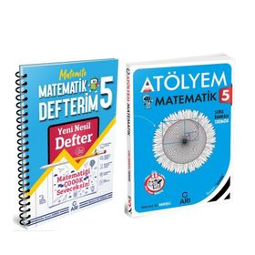 Akm Kitap - Arı Yayınları 5.Sınıf Matematik Akıllı Defteri ve Atölyem Seti 2 Kitap