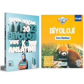 Akm Kitap Benim Hocam TYT Biyoloji Konu ve Okyanus Iceberg Soru Bankası Seti 2 Kitap