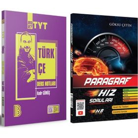 Akm Kitap Benim Hocam TYT Türkçe Video Ders Notları ve Hız Renk Paragraf Soru Bankası 2 Kitap Set