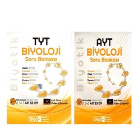 Akm Kitap Biyotik TYT ve AYT Biyoloji Soru Bankası Seti 2 Kitap