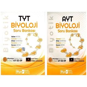 Akm Kitap Biyotik TYT ve AYT Biyoloji Soru Bankası Seti 2 Kitap