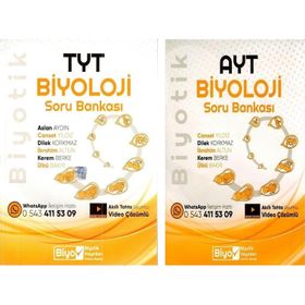 Akm Kitap Biyotik TYT ve AYT Biyoloji Soru Bankası Seti 2 Kitap