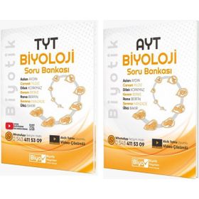 Akm Kitap Biyotik TYT ve AYT Biyoloji Soru Bankası Seti 2 Kitap