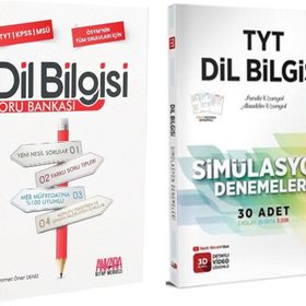 AKM Kitap Dil Bilgisi Soru Bankası ve 3D Dil Bilgisi Deneme Seti 2 Kitap