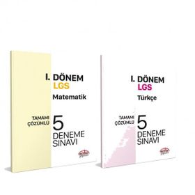 Akm Kitap Editör 2023 8.Sınıf LGS 1.Dönem Matematik ve Türkçe Deneme Seti 2 Kitap
