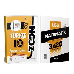 Akm Kitap Günay 8.Sınıf 1.Dönem Türkçe ve Marka Matematik Deneme Seti 2 Kitap