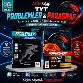 Akm Kitap Hız ve Renk Paragraf ile Problemler Soru Bankası Seti 2 Kitap
