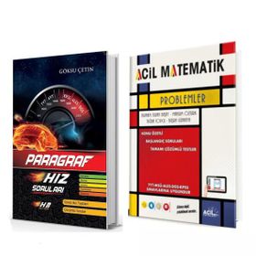 Akm Kitap Hız ve Renk Paragraf ve Acil Yayınları Problemler Soru Bankası 2 Kitap Set