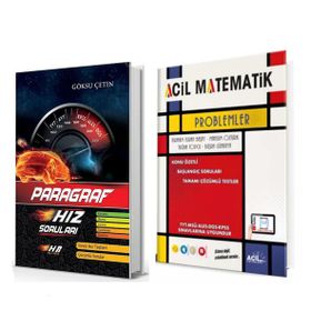 Akm Kitap Hız ve Renk Paragraf ve Acil Yayınları Problemler Soru Bankası 2 Kitap Set