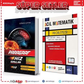Akm Kitap Hız ve Renk Paragraf ve Acil Yayınları Problemler Soru Bankası 2 Kitap Set