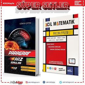 Akm Kitap Hız ve Renk Paragraf ve Acil Yayınları Problemler Soru Bankası 2 Kitap Set