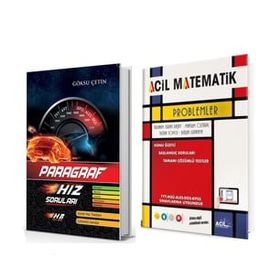 Akm Kitap Hız ve Renk Paragraf ve Acil Yayınları Problemler Soru Bankası 2 Kitap Set