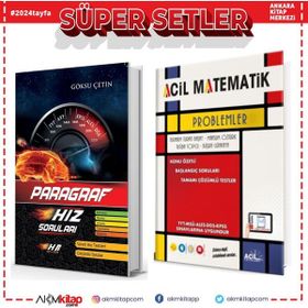 Akm Kitap Hız ve Renk Paragraf ve Acil Yayınları Problemler Soru Bankası 2 Kitap Set