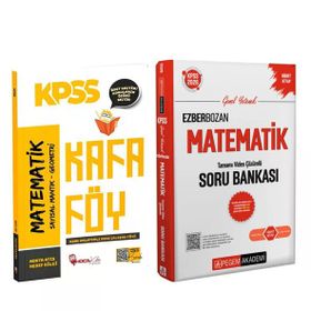 Akm Kitap Hoca Kafası KPSS Matematik Konu Anlatımlı Kafa Föy ve Pegem Soru Bankası Seti 2 Kitap