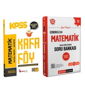 Akm Kitap Hoca Kafası KPSS Matematik Konu Anlatımlı Kafa Föy ve Pegem Soru Bankası Seti 2 Kitap