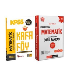 Akm Kitap Hoca Kafası KPSS Matematik Konu Anlatımlı Kafa Föy ve Pegem Soru Bankası Seti 2 Kitap