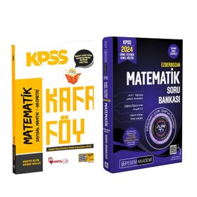 Akm Kitap Hoca Kafası KPSS Matematik Konu Anlatımlı Kafa Föy ve Pegem Soru Bankası Seti 2 Kitap