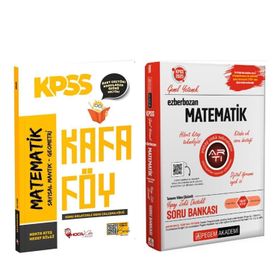Akm Kitap Hoca Kafası KPSS Matematik Konu Anlatımlı Kafa Föy ve Pegem Soru Bankası Seti 2 Kitap