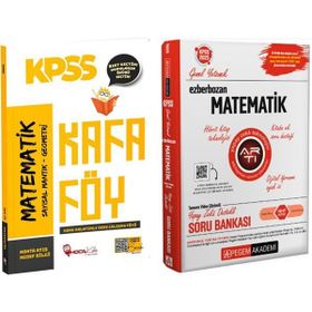 Akm Kitap Hoca Kafası KPSS Matematik Konu Anlatımlı Kafa Föy ve Pegem Soru Bankası Seti 2 Kitap