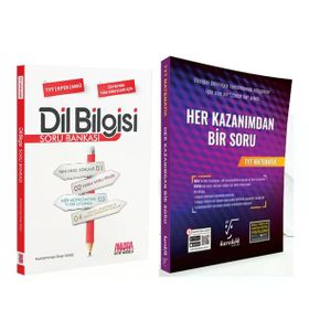 Akm Kitap Karekök TYT Matematik Her Kazanımdan Bir Soru ve AKM Dil Bilgisi Soru Bankası Seti 2 Kitap