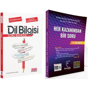 Akm Kitap Karekök TYT Matematik Her Kazanımdan Bir Soru ve AKM Dil Bilgisi Soru Bankası Seti 2 Kitap