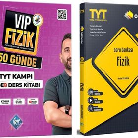 Akm Kitap Kr Akademi TYT VİP Fizik Konu ve Referans Fizik Soru Bankası Seti 2 Kitap
