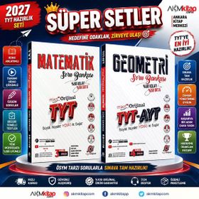 Akm Kitap - Orjinal TYT Mikro Matematik ve Geometri Soru Bankası Seti 2 Kitap