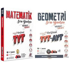 Akm Kitap - Orjinal TYT Mikro Matematik ve Geometri Soru Bankası Seti 2 Kitap