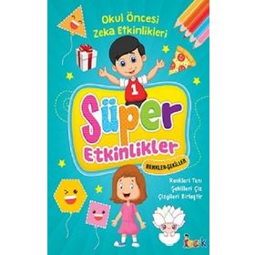Akm Kitap - Süper Etkinlikler Renkler Şekiller Okul Öncesi